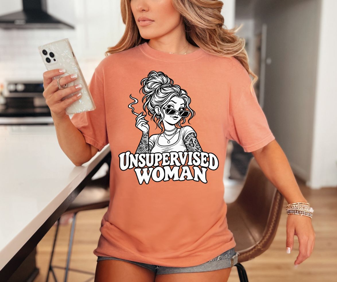Unsupervised Woman Comfort Colors® 1717 Graphic Tee
