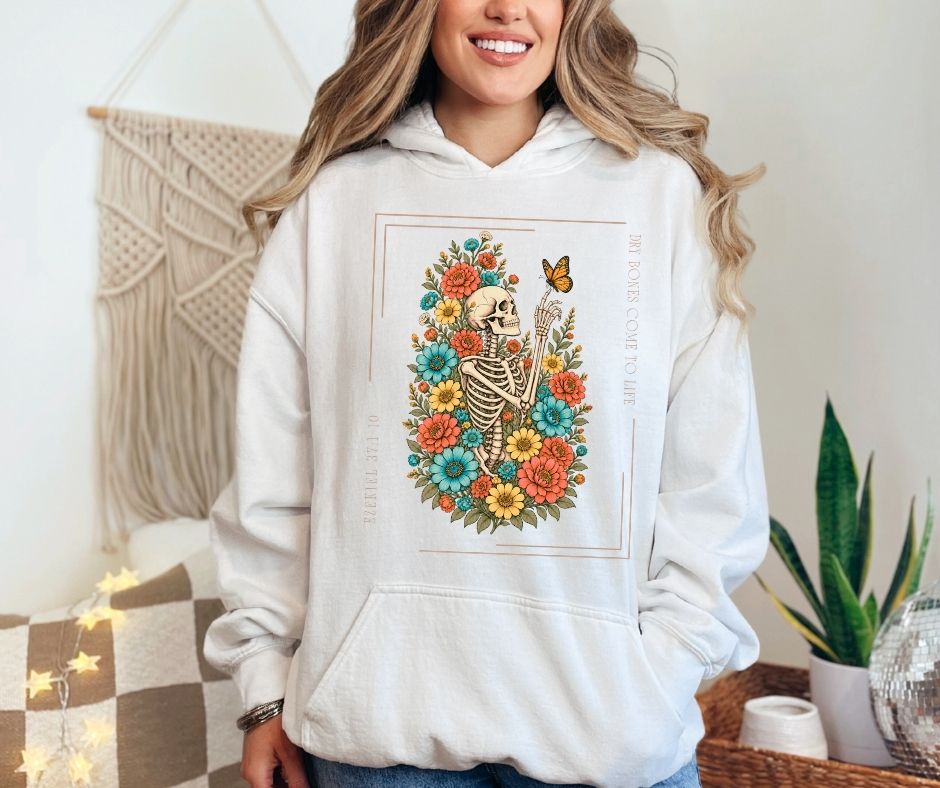 Dry Bones Come to Life Ezekiel 37 Gildan® 18500 Christian Hoodie