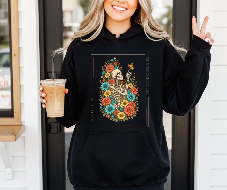 Dry Bones Come to Life Ezekiel 37 Gildan® 18500 Christian Hoodie
