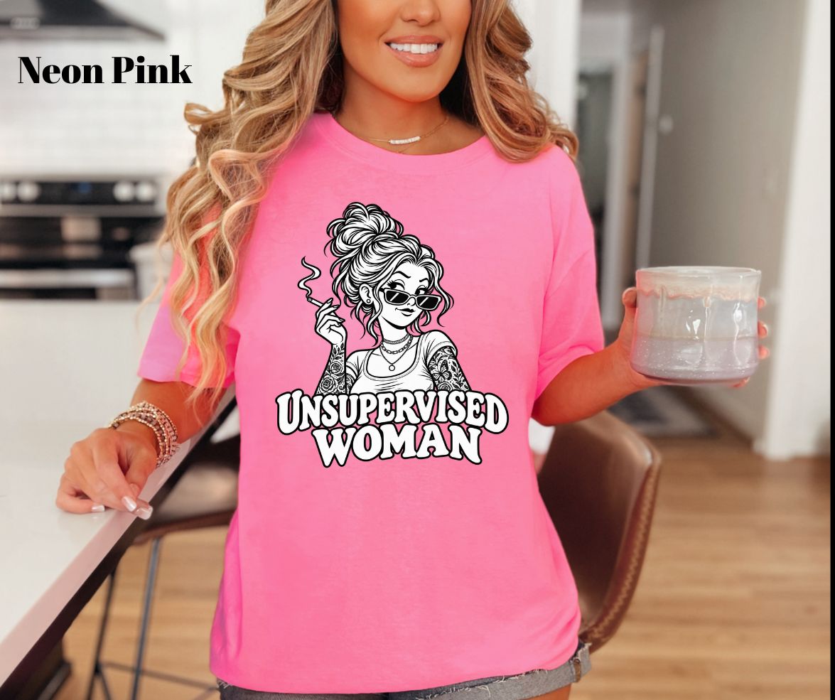 Unsupervised Woman Comfort Colors® 1717 Graphic Tee