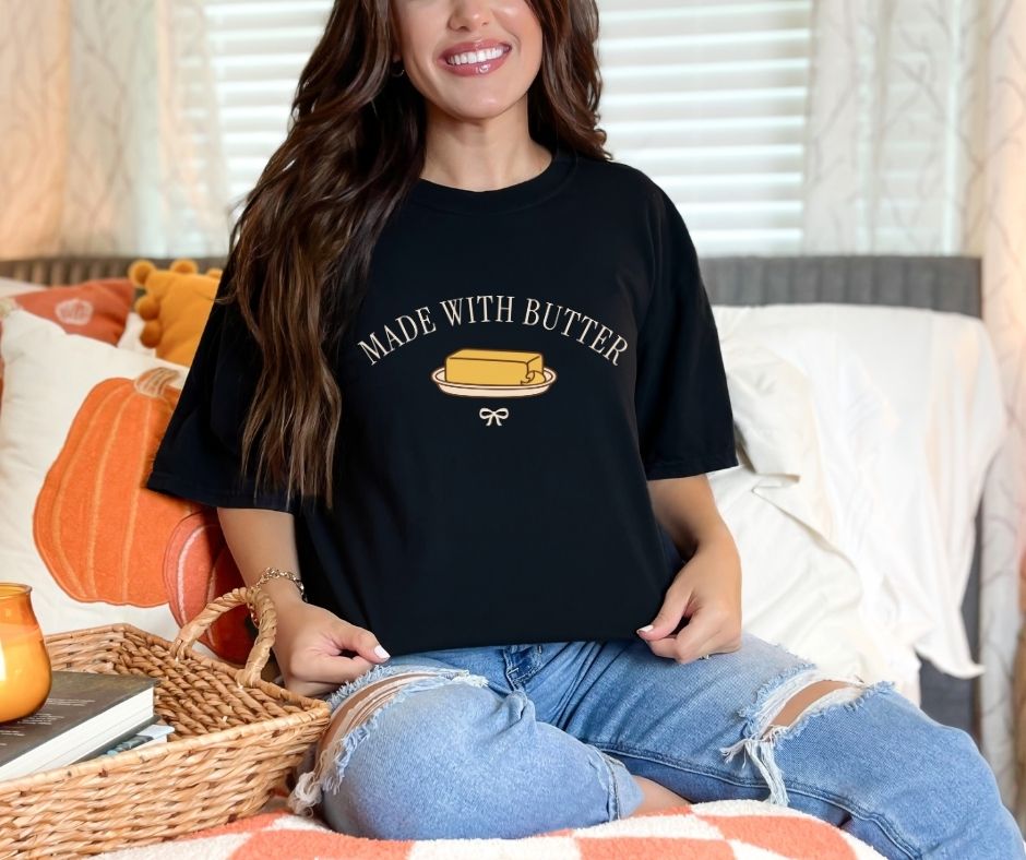 Made With Butter Comfort Colors® 1717 Baking Shirt