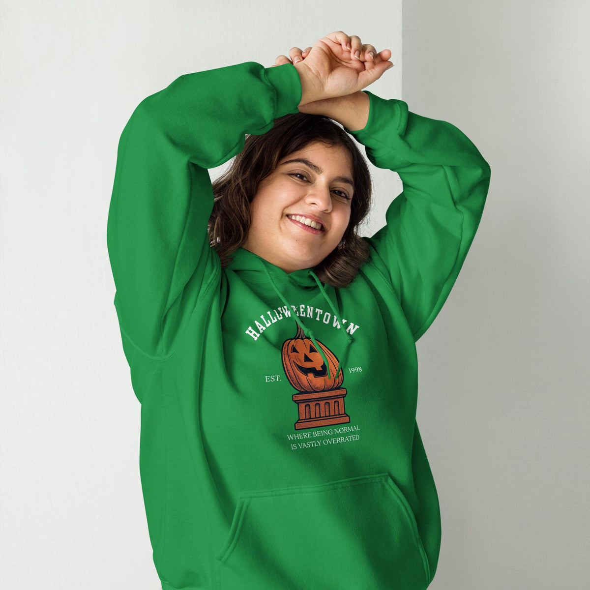 Halloweentown Hoodie | 1998 Pumpkin Statue Hoodie | Cozy Gildan 18500 Unisex Pullover | Halloween Movie Inspired