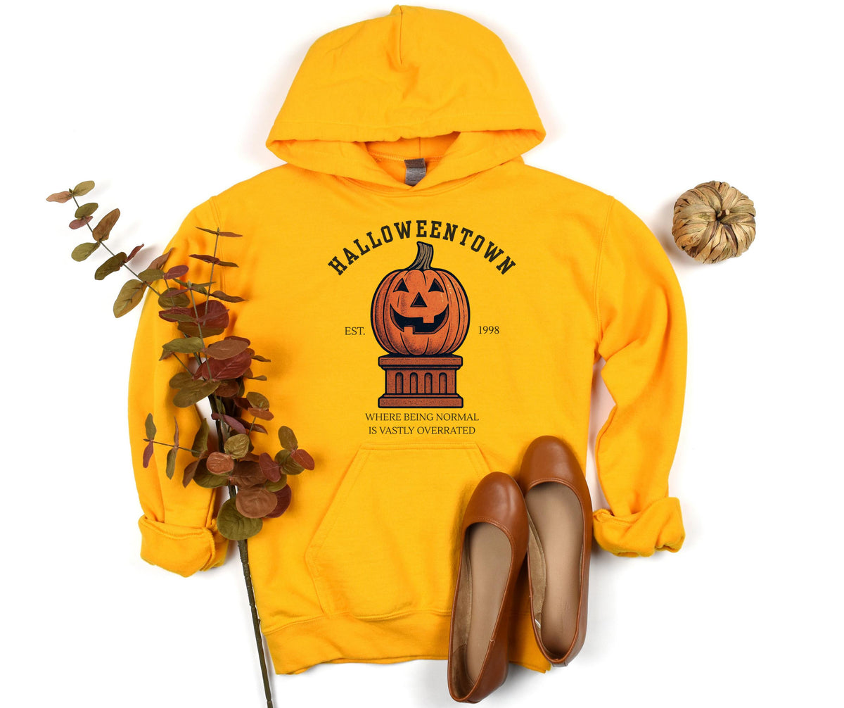 Halloweentown Hoodie | 1998 Pumpkin Statue Hoodie | Cozy Gildan 18500 Unisex Pullover | Halloween Movie Inspired