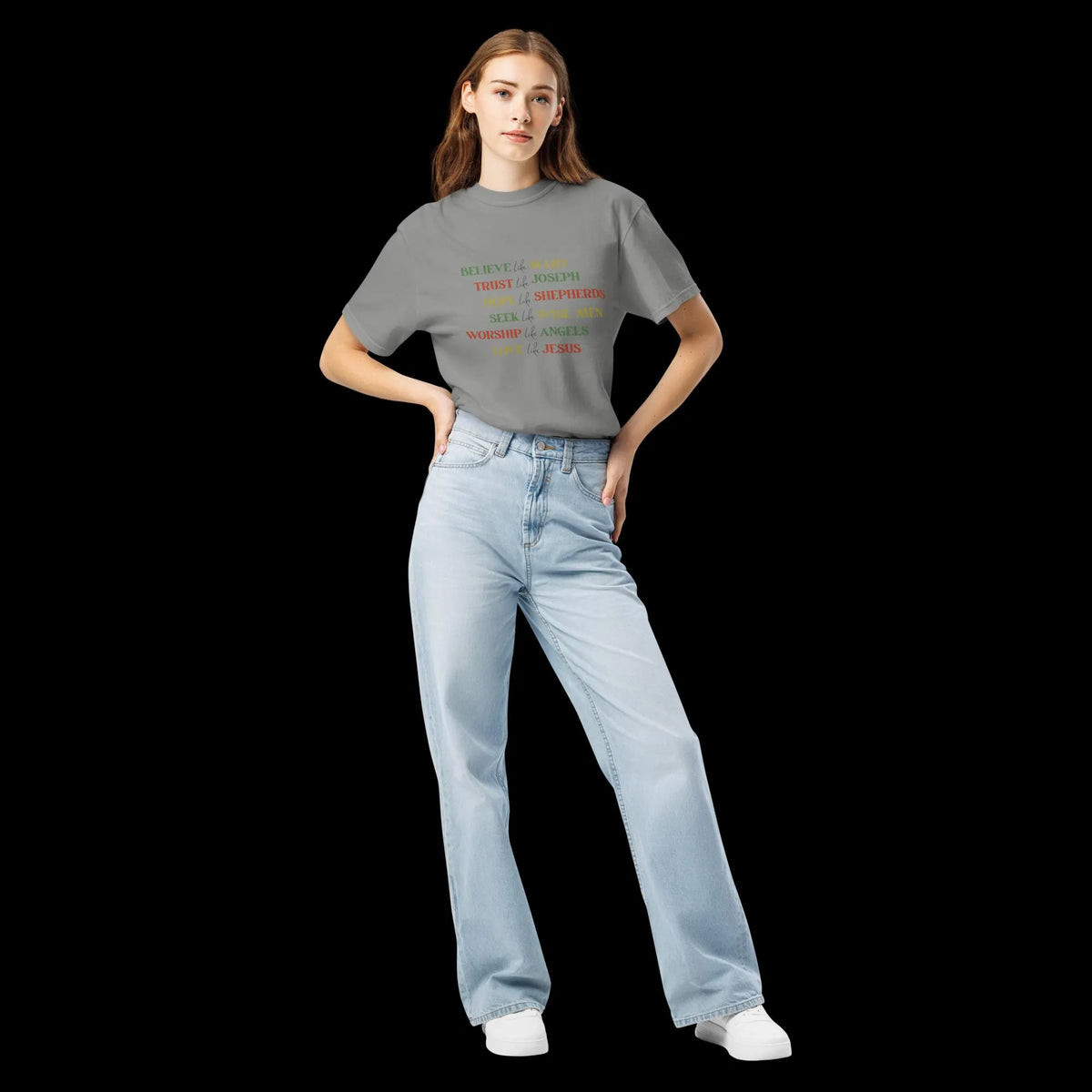 Believe Like Mary Christian Christmas Comfort Colors® Shirt