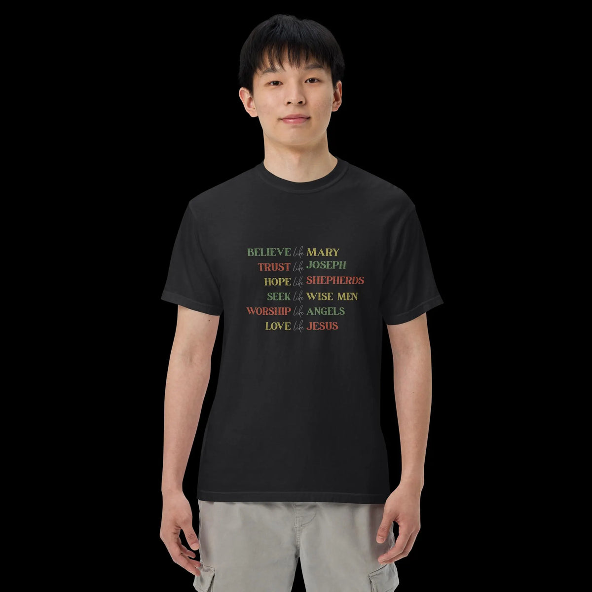 Believe Like Mary Christian Christmas Comfort Colors® Shirt