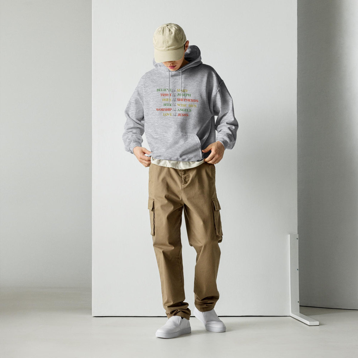Believe Like Mary Christian Christmas Gildan® 18500 Hoodie