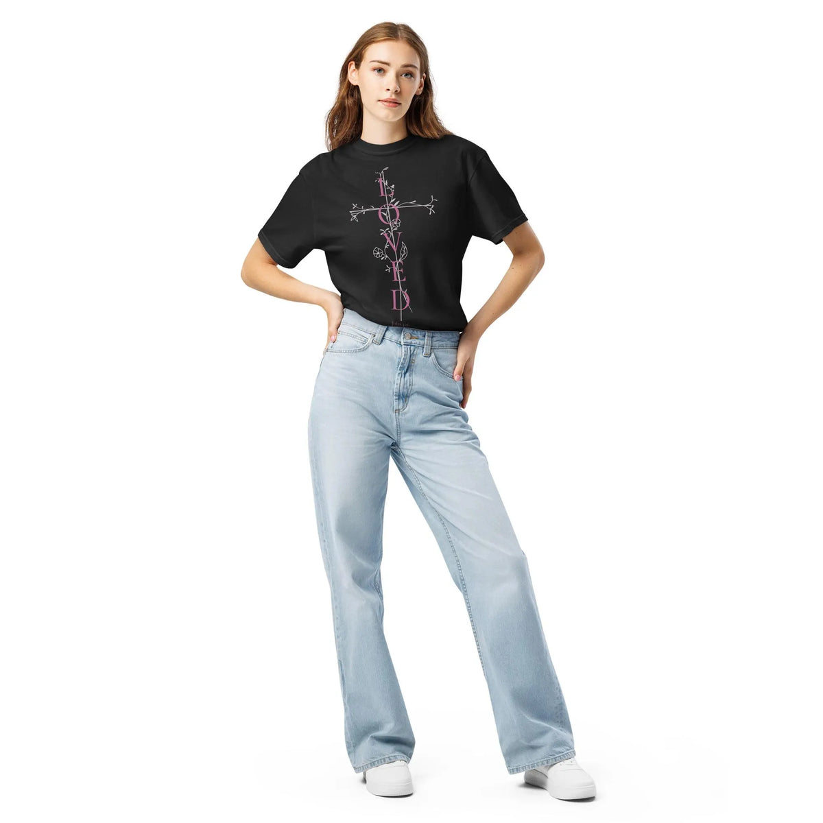 Loved John 3:16 Cross Comfort Colors® Christian Shirt