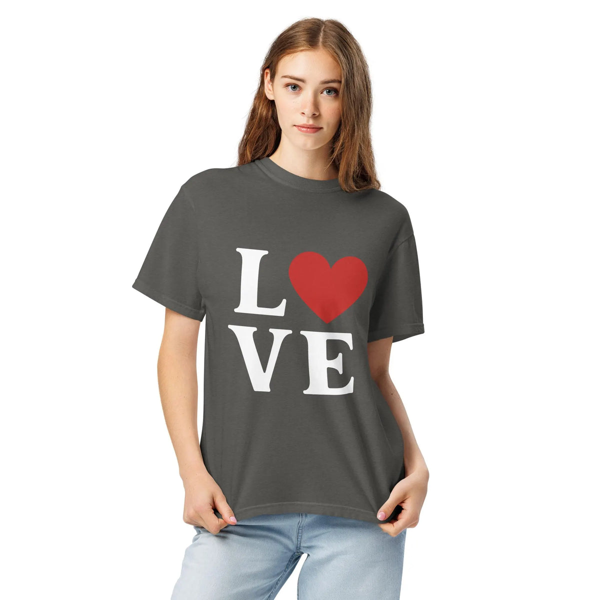 LOVE Heart Comfort Colors® Valentine’s Day Shirt