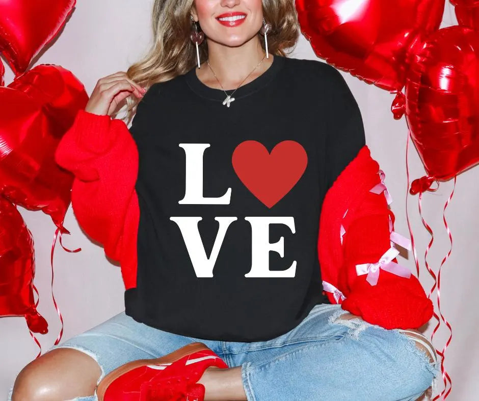 LOVE Heart Comfort Colors® Valentine’s Day Shirt