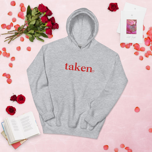 Taken Embroidered Gildan® 18500 Valentine Hoodie