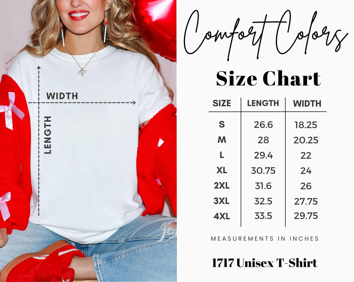 Love Like Jesus Candy Hearts Comfort Colors® Christian Shirt