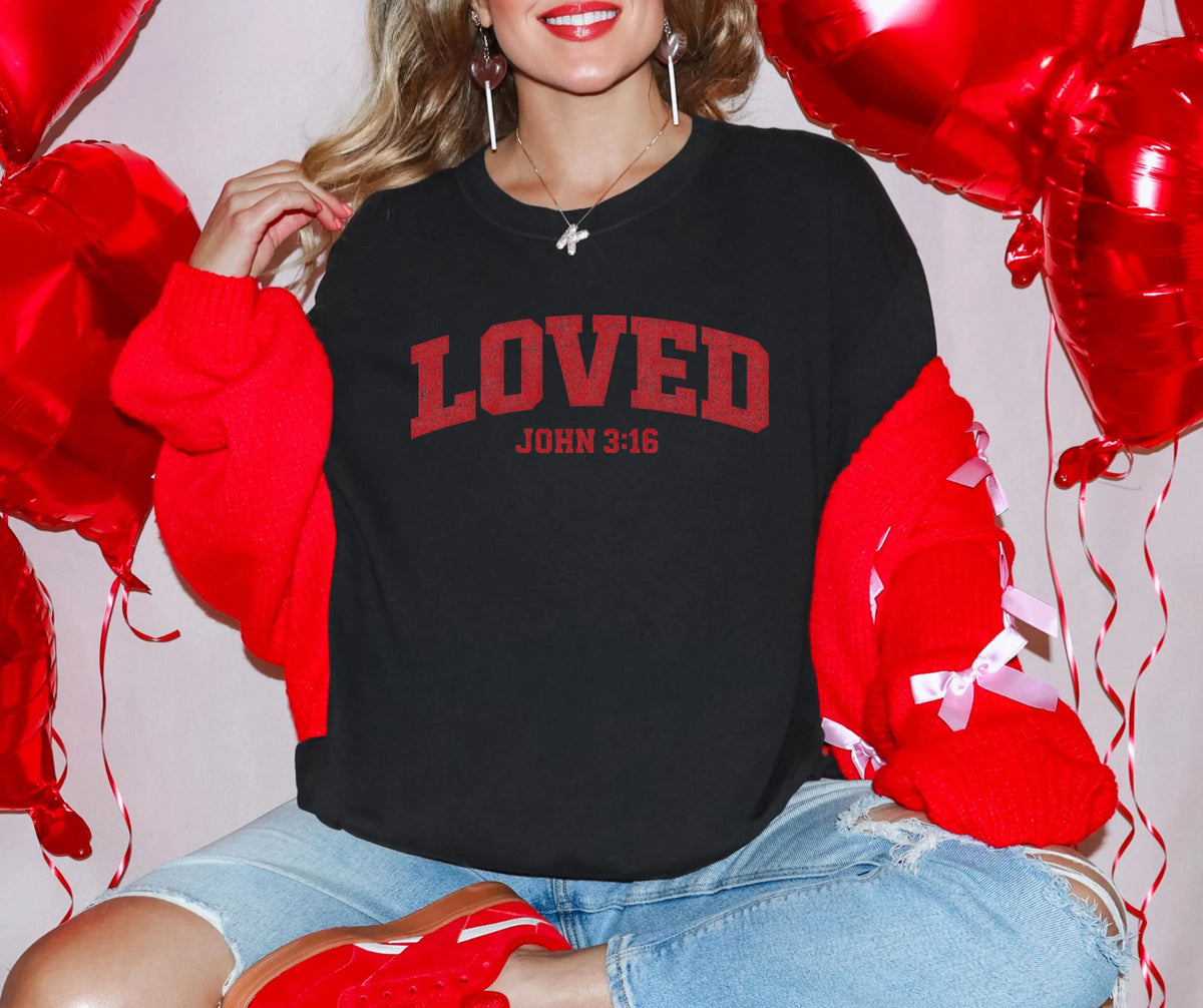 LOVED John 3:16 Comfort Colors® Christian Shirt