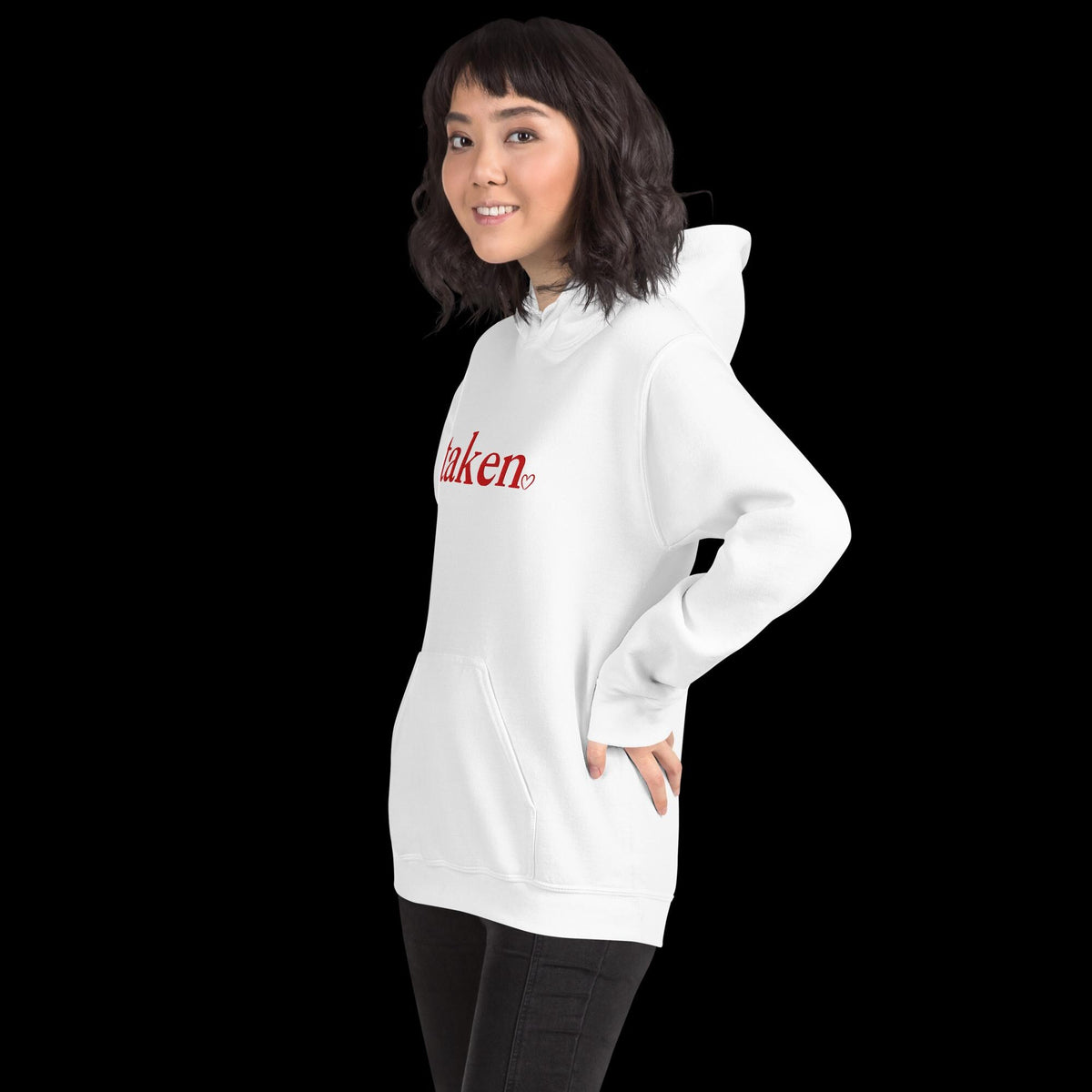 Taken Embroidered Gildan® 18500 Valentine Hoodie