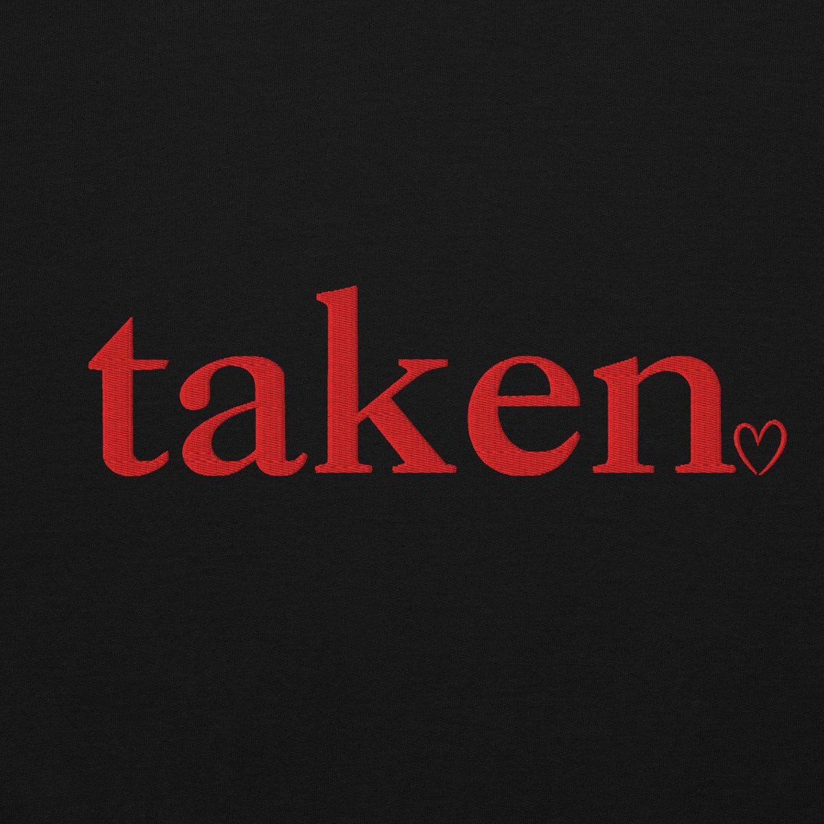 Taken Embroidered Gildan® 18500 Valentine Hoodie