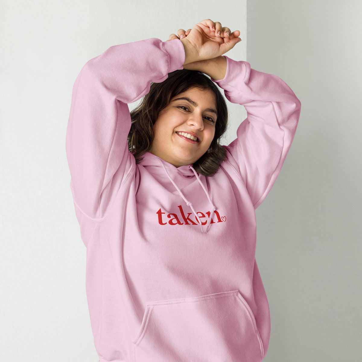 Taken Embroidered Gildan® 18500 Valentine Hoodie