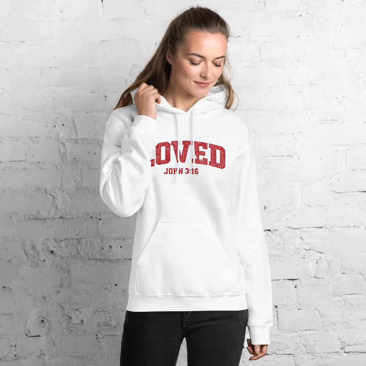 LOVED John 3:16 Gildan® 18500 Christian Hoodie