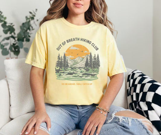 Out of Breath Hiking Club Comfort Colors® Shirt