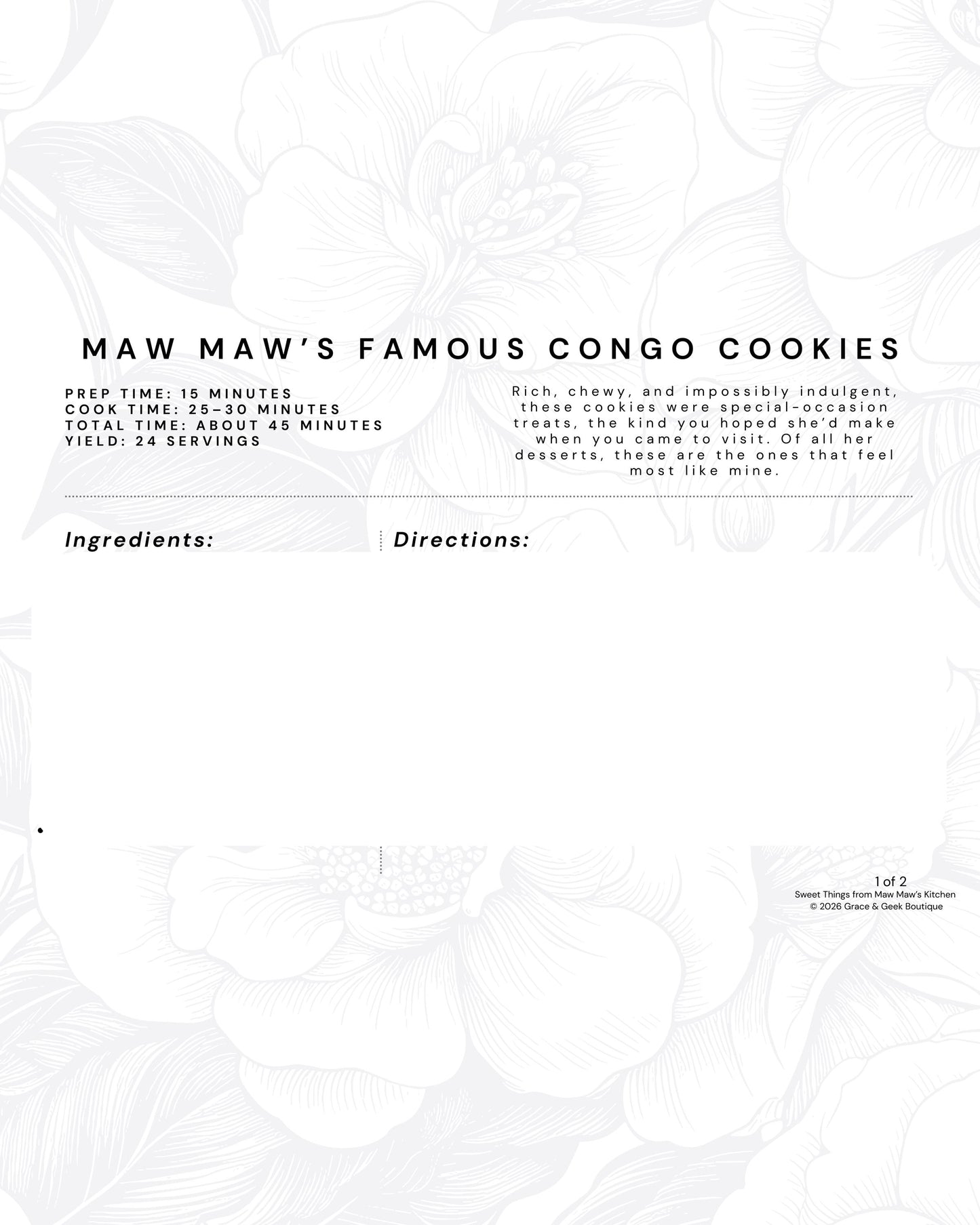 Sweet Things from Maw Maw's Kitchen | Heirloom Southern Dessert Recipes