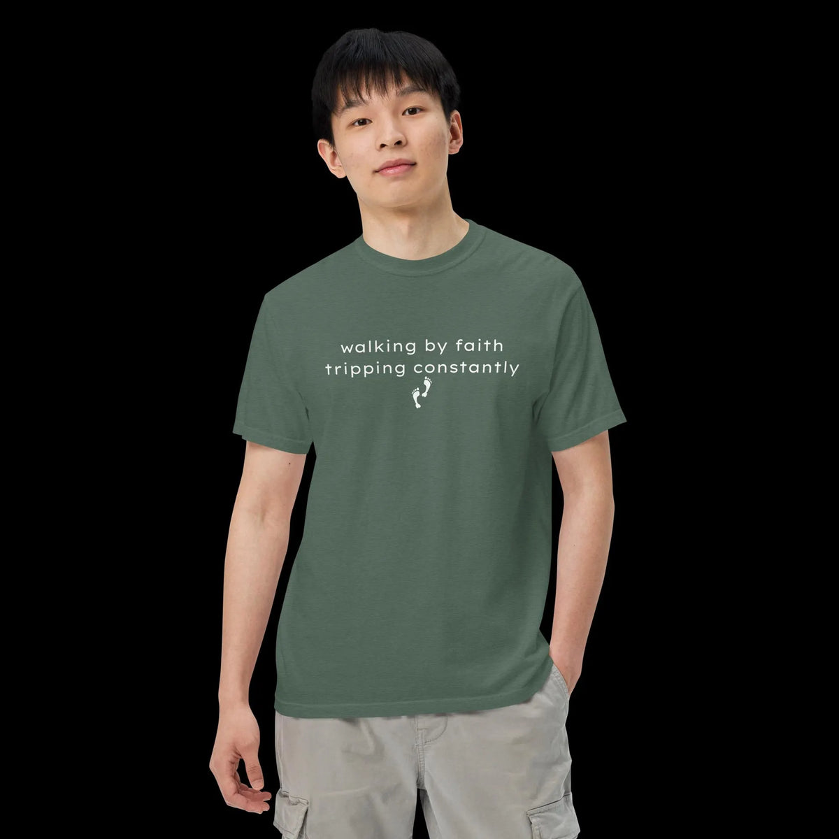Walking by Faith Tripping Constantly Comfort Colors® Shirt