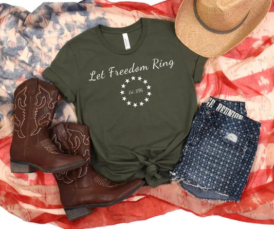 Let Freedom Ring 1776 BELLA+CANVAS® Patriotic Shirt