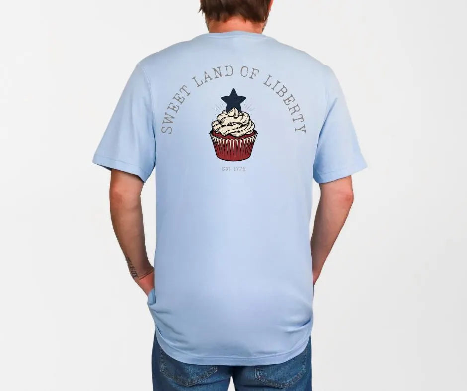 Sweet Land of Liberty Cupcake BELLA+CANVAS® Shirt