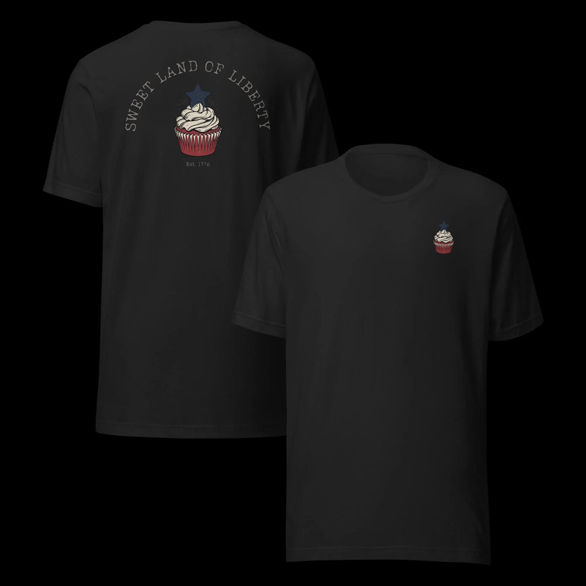 Sweet Land of Liberty Cupcake BELLA+CANVAS® Shirt