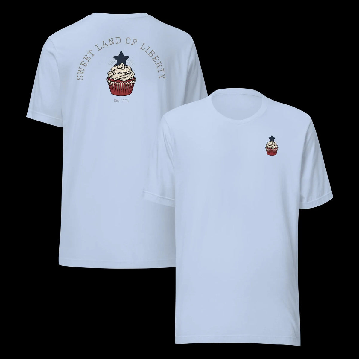Sweet Land of Liberty Cupcake BELLA+CANVAS® Shirt