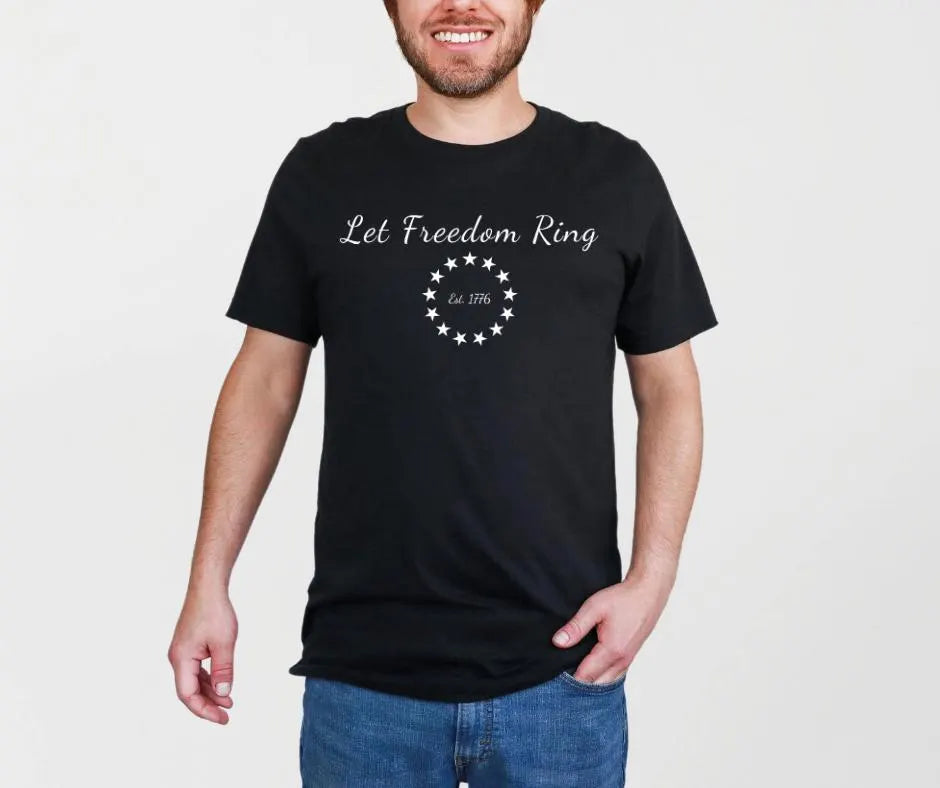 Let Freedom Ring 1776 BELLA+CANVAS® Patriotic Shirt