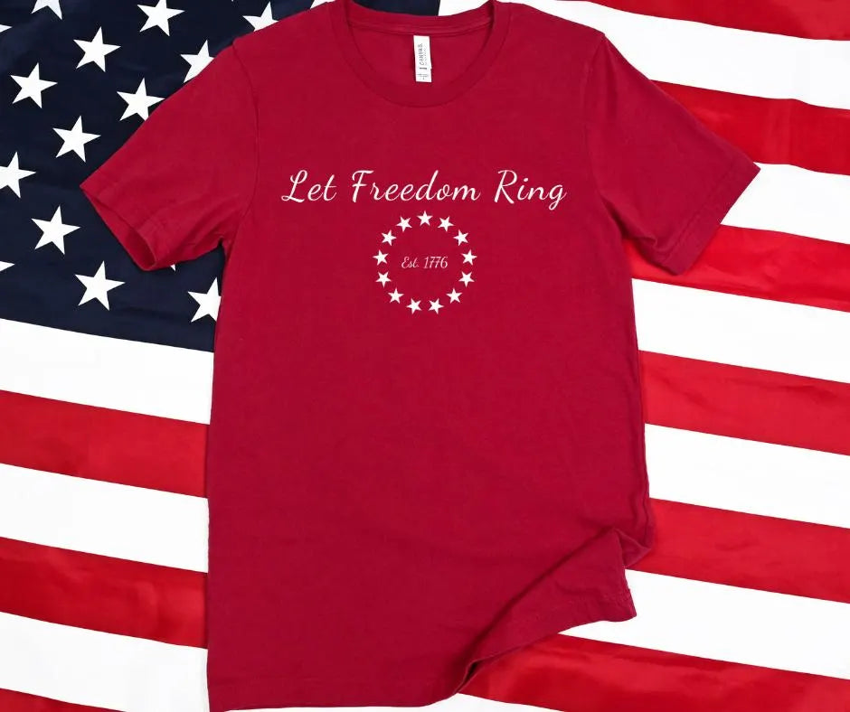 Let Freedom Ring 1776 BELLA+CANVAS® Patriotic Shirt