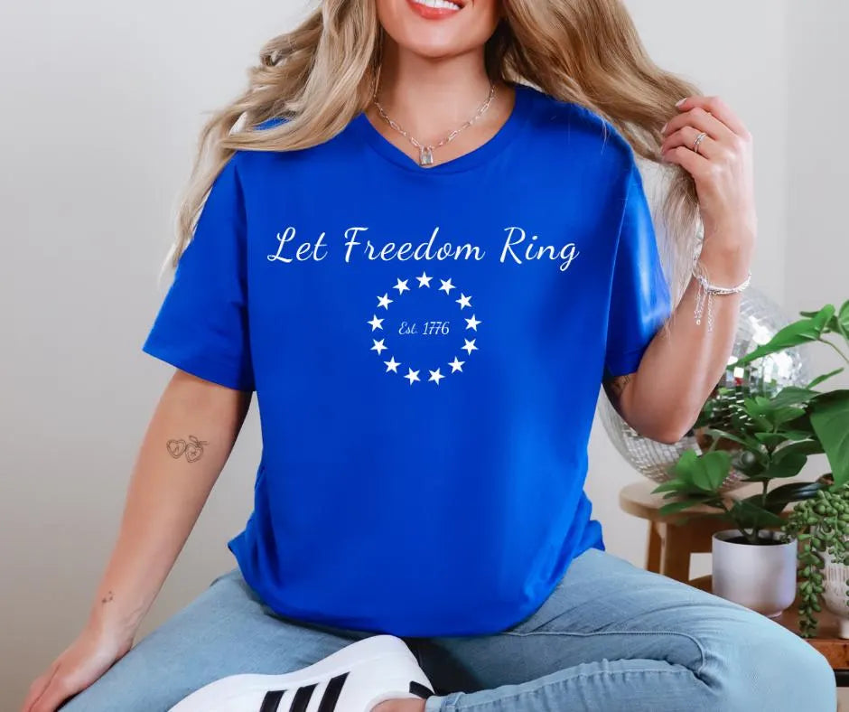 Let Freedom Ring 1776 BELLA+CANVAS® Patriotic Shirt
