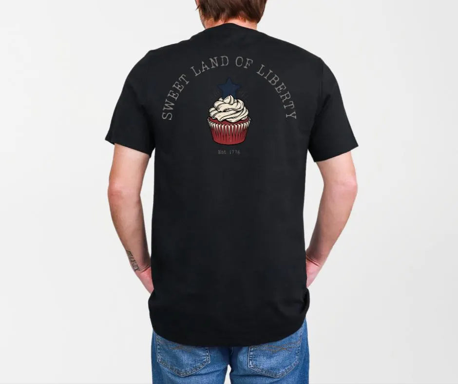 Sweet Land of Liberty Cupcake BELLA+CANVAS® Shirt