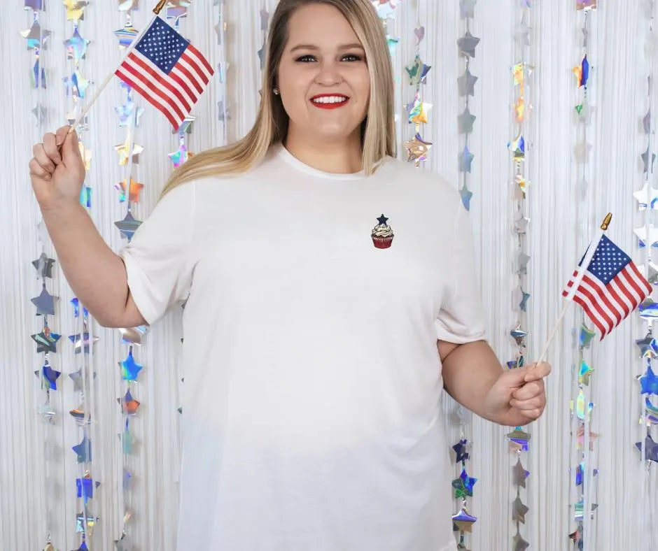 Sweet Land of Liberty Cupcake BELLA+CANVAS® Shirt