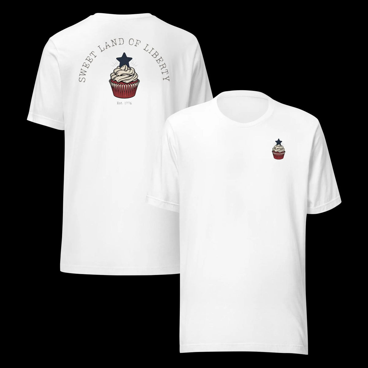Sweet Land of Liberty Cupcake BELLA+CANVAS® Shirt