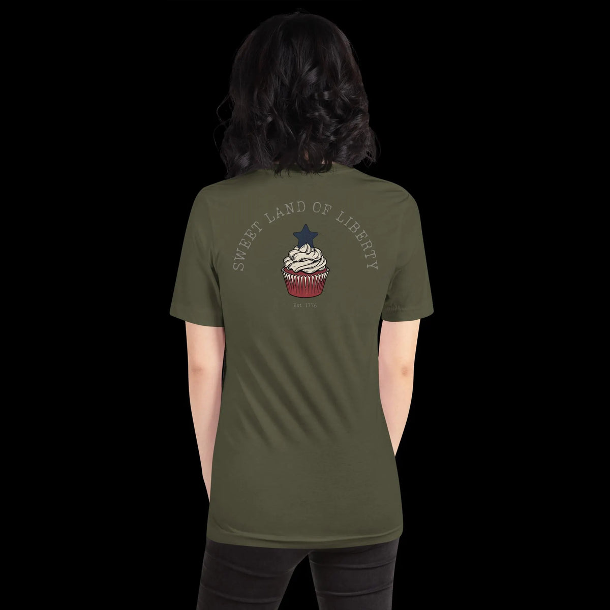 Sweet Land of Liberty Cupcake BELLA+CANVAS® Shirt