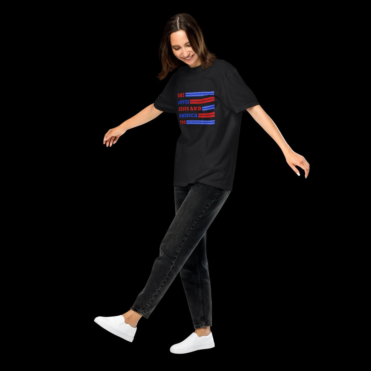 She Loves Jesus and America Too Comfort Colors® Shirt
