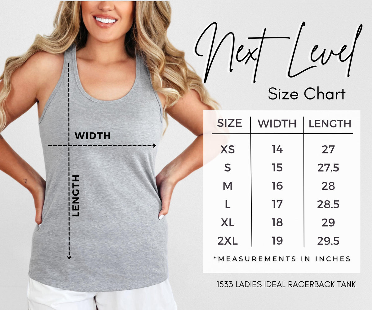 She Loves Jesus and America Too Next Level® Racerback Tank