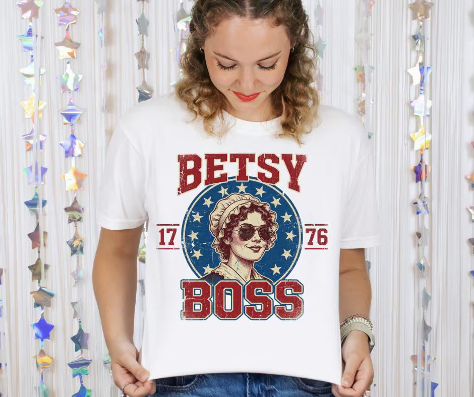 Betsy Boss Retro Americana Comfort Colors® Shirt