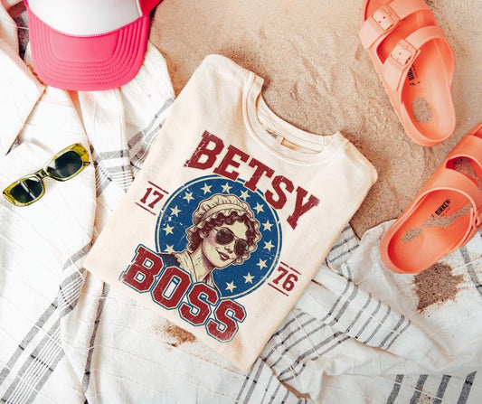 Betsy Boss Retro Americana Comfort Colors® Shirt