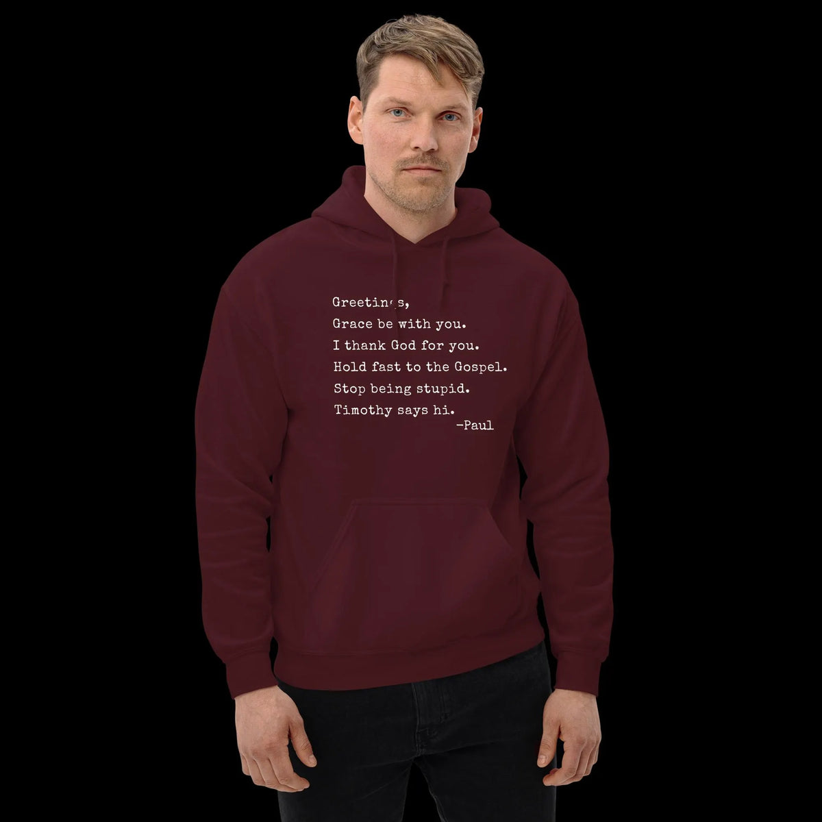 Paul Letter Christian Humor Gildan® 18500 Hoodie