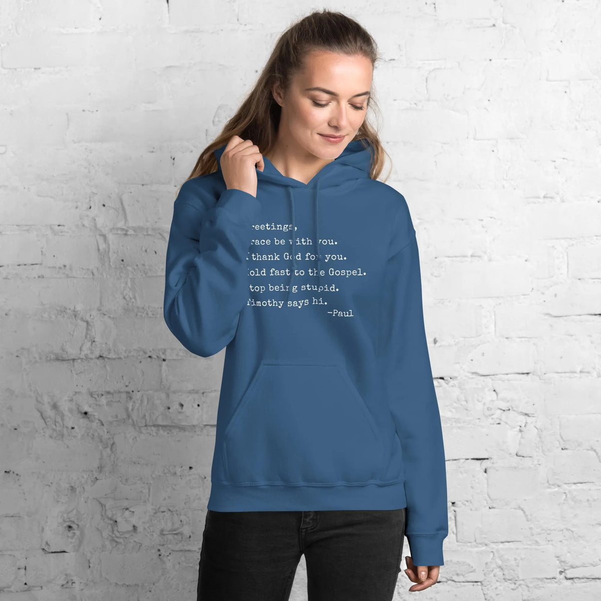 Paul Letter Christian Humor Gildan® 18500 Hoodie