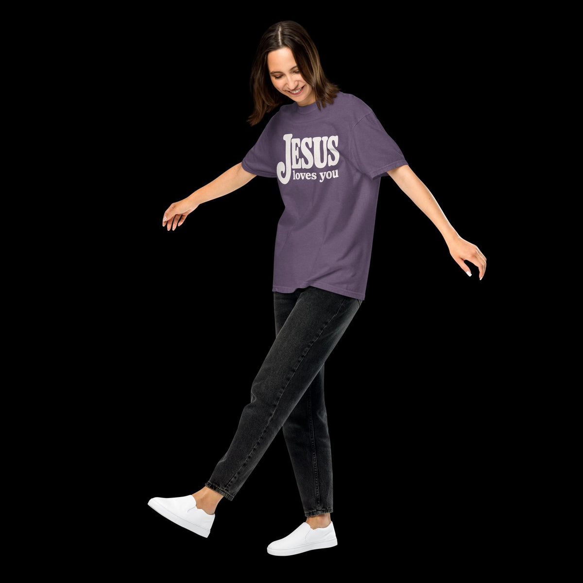 Jesus Loves You Retro Christian Comfort Colors® T-Shirt