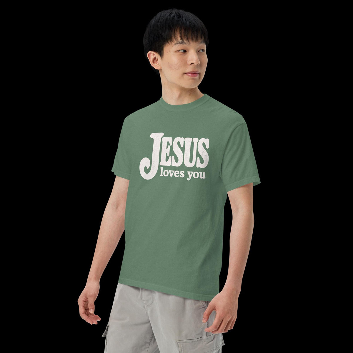 Jesus Loves You Retro Christian Comfort Colors® T-Shirt