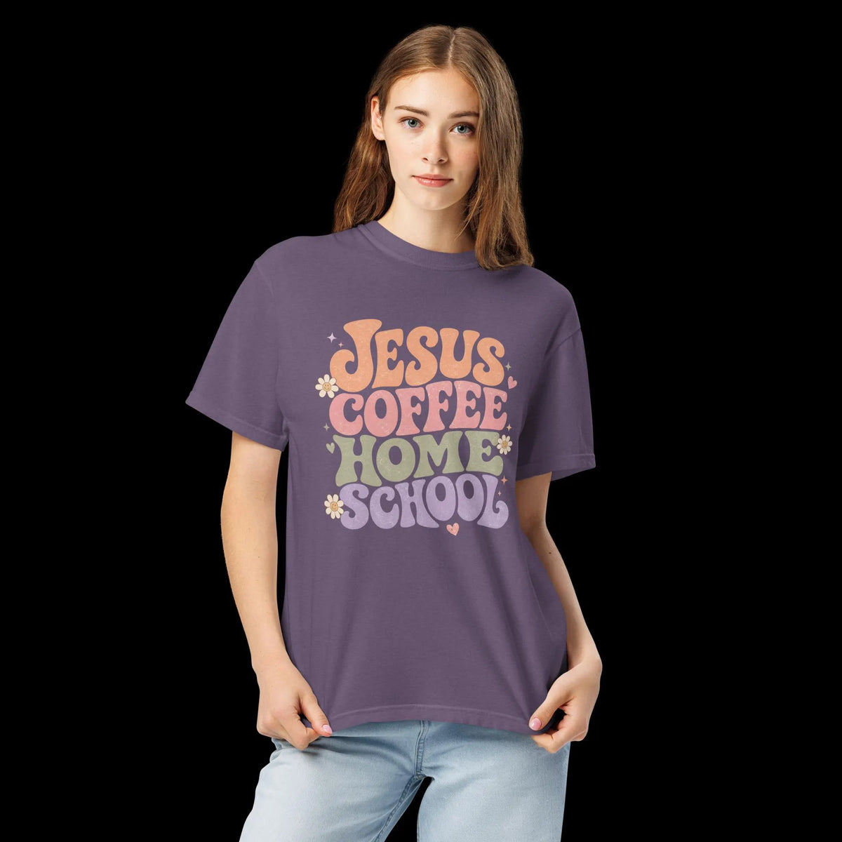 Jesus Coffee Homeschool Mom Comfort Colors® T-Shirt