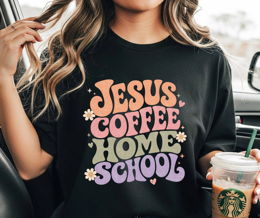 Jesus Coffee Homeschool Mom Comfort Colors® T-Shirt
