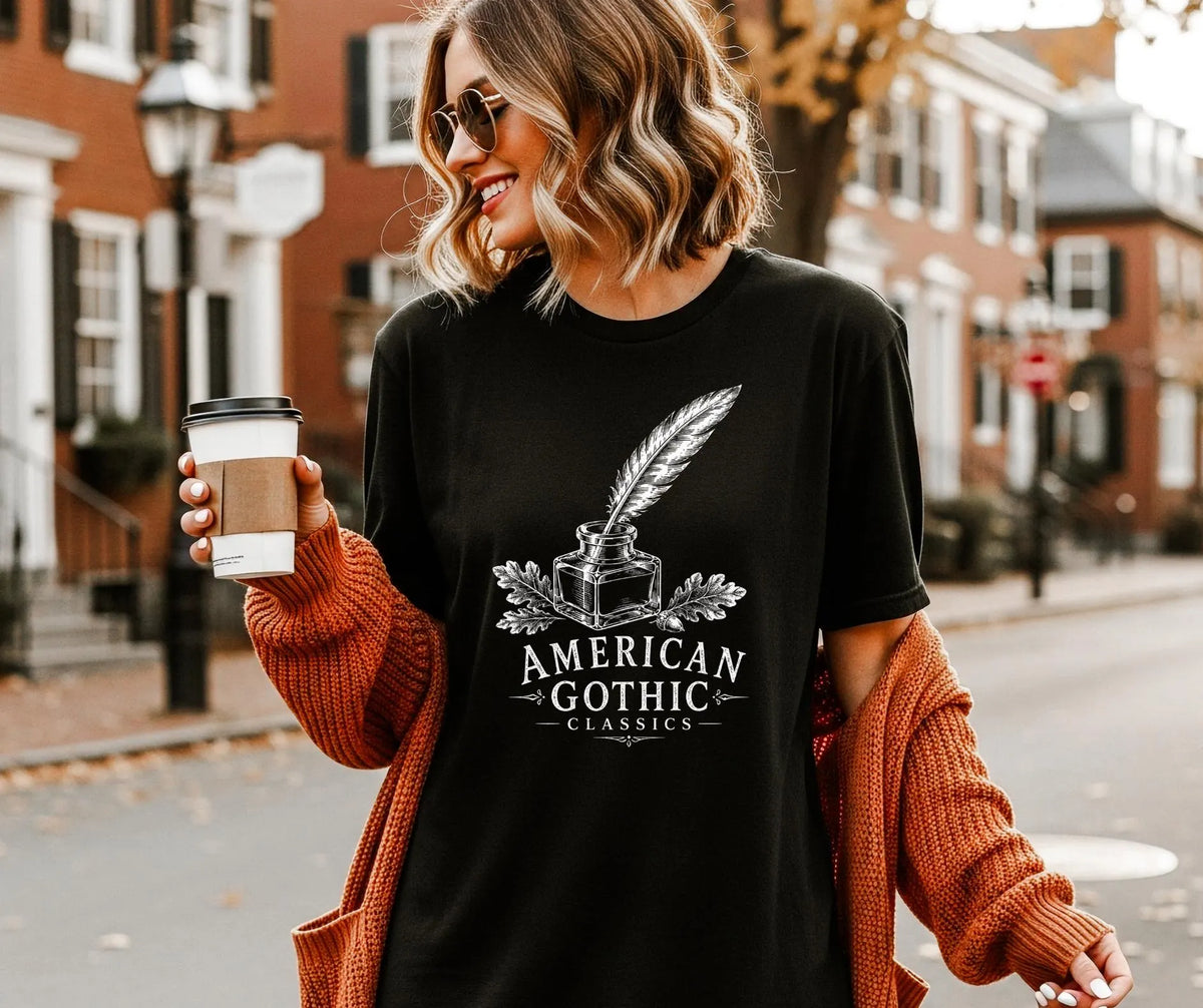 American Gothic Classics Comfort Colors Shirt, Literary Gothic Tee, Book Lover Apparel