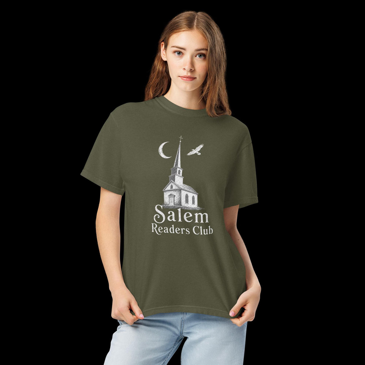 Salem Readers Club Comfort Colors Shirt, Gothic Literature Tee, Vintage Church Graphic