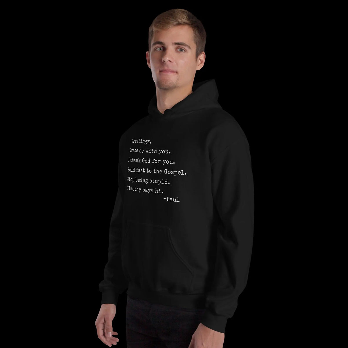 Paul Letter Christian Humor Gildan® 18500 Hoodie