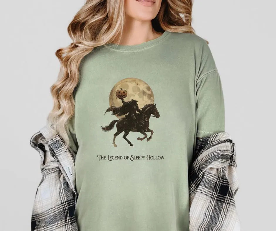 Legend of Sleepy Hollow Shirt, Headless Horseman Gothic Literature Tee