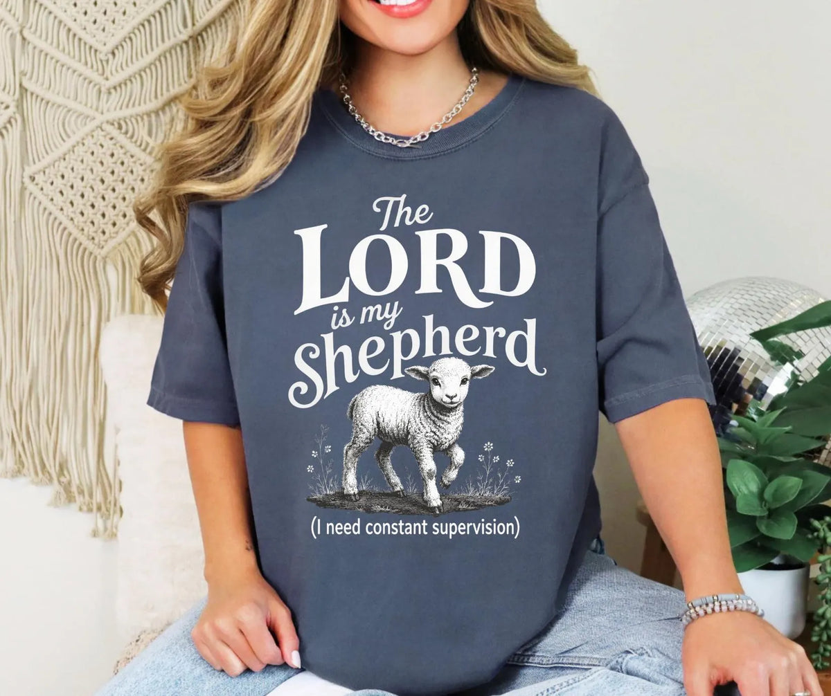 Comfort Colors Psalm 23 Shirt, Christian Lamb Tee, Faith Apparel, Funny Shepherd Graphic