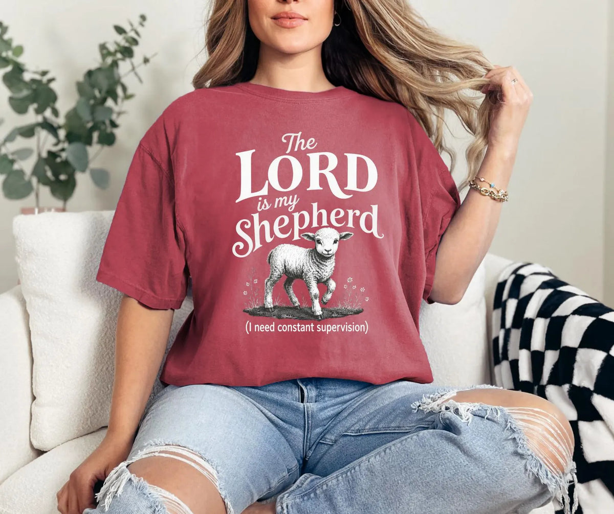 Comfort Colors Psalm 23 Shirt, Christian Lamb Tee, Faith Apparel, Funny Shepherd Graphic